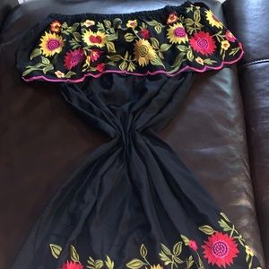 Black Mexican dress